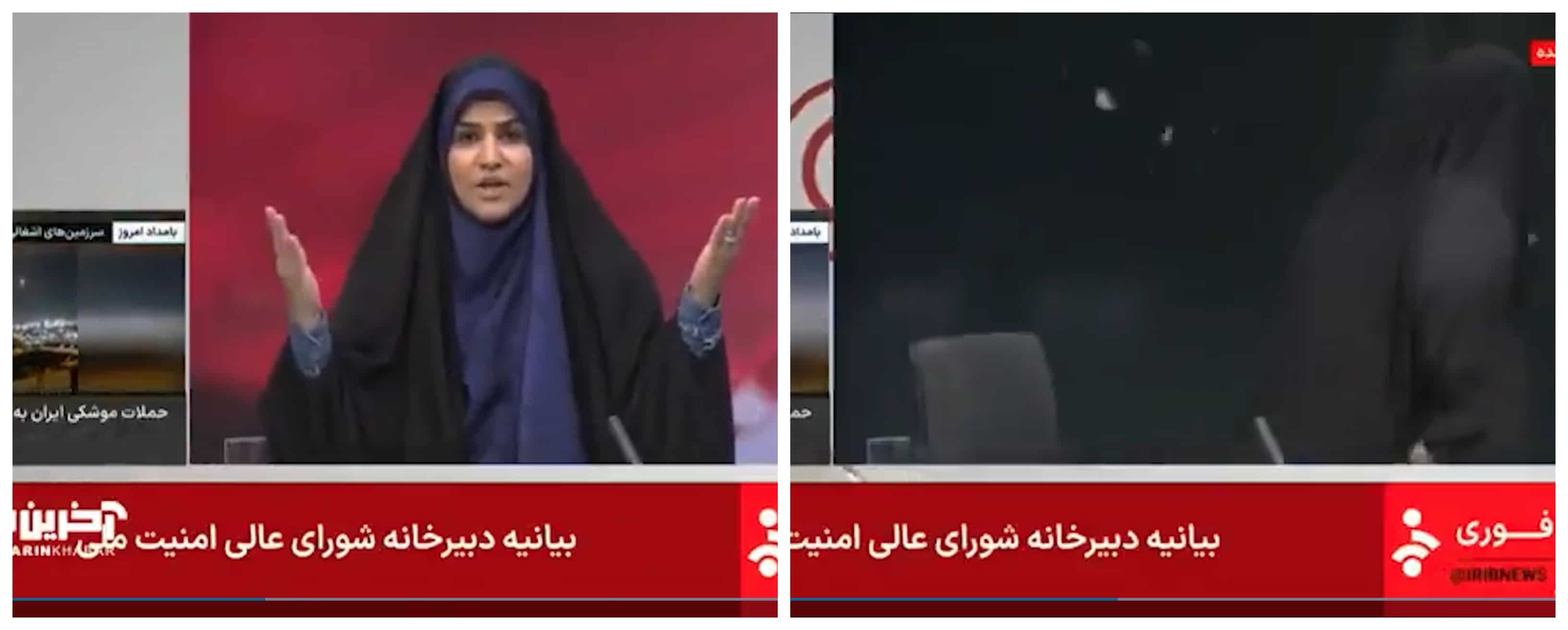 اسرائیل کا ایرانی سرکاری ٹی وی پر براہ راست نشریات کے دوران حملہ